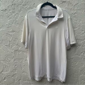 LULULEMON Polo Mens XL Logo Sport Short Sleeve Golf Preppy